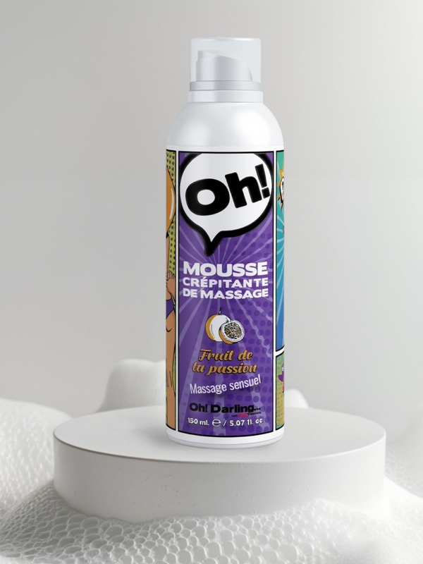 Mousse crépitante Oh Fruit de la passion Bien-être Massage du corps Oh! Darling