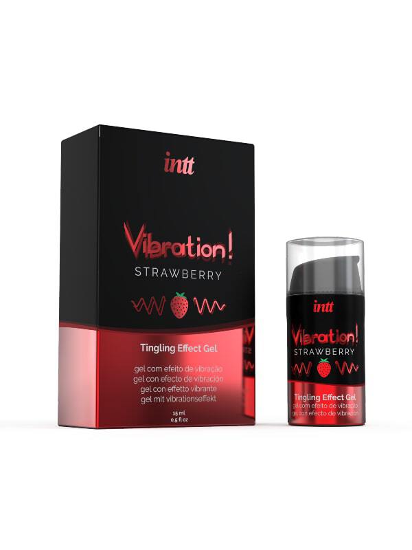 Gel vibrant stimulant Fraise INTT Aphrodisiaque Plus de plaisir et de libido Oh! Darling