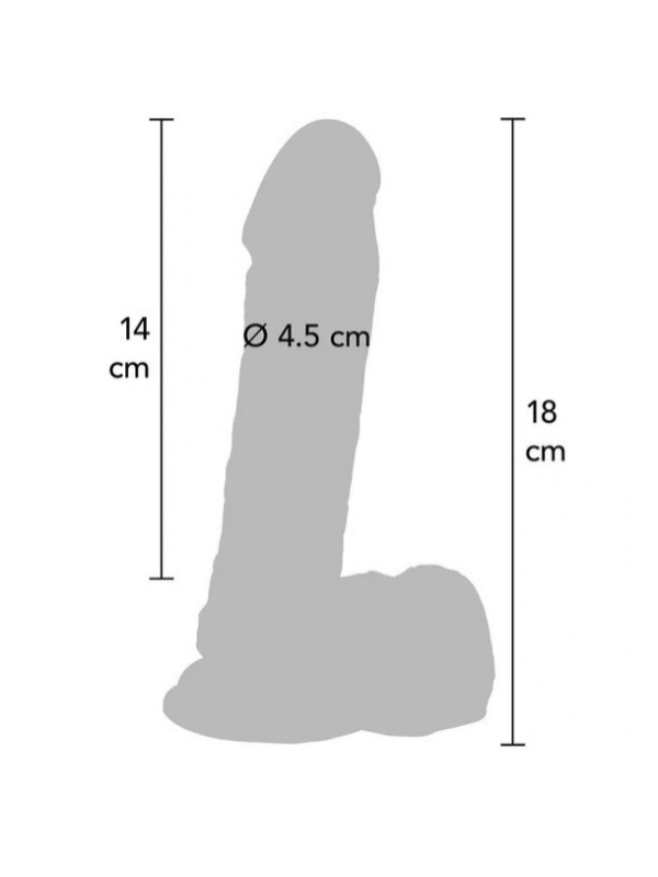 Dildo Réaliste en PVC 18cm Sextoys Sextoy réaliste Oh! Darling