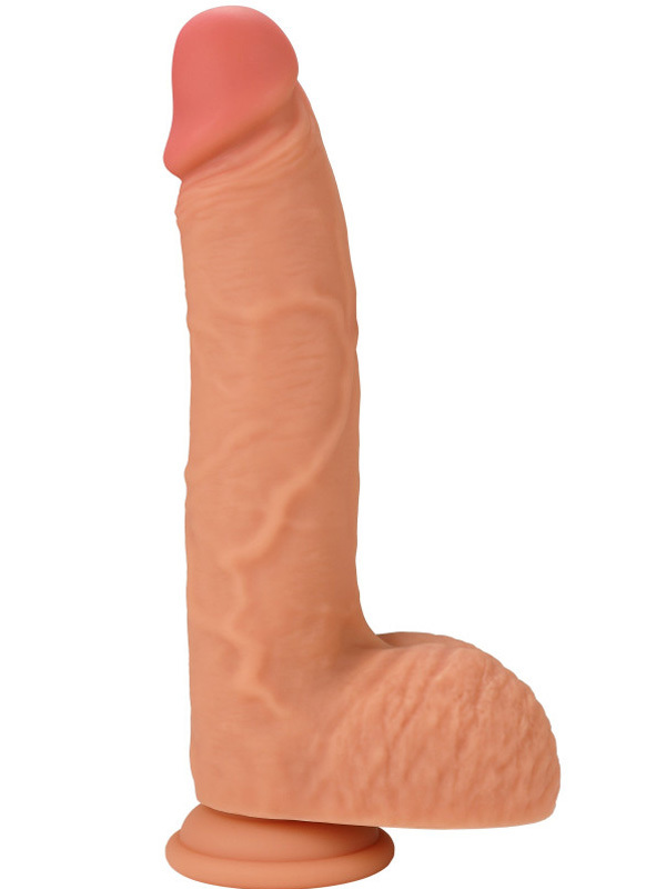 Réaliste avec testicules va et vient 19cm Sextoys Sextoy réaliste Oh! Darling