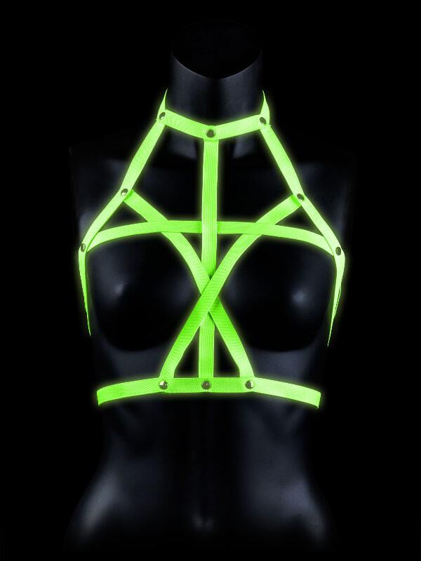 Harnais Soutien-Gorge Glow in the Dark Ouch BDSM Lingerie BDSM Oh! Darling