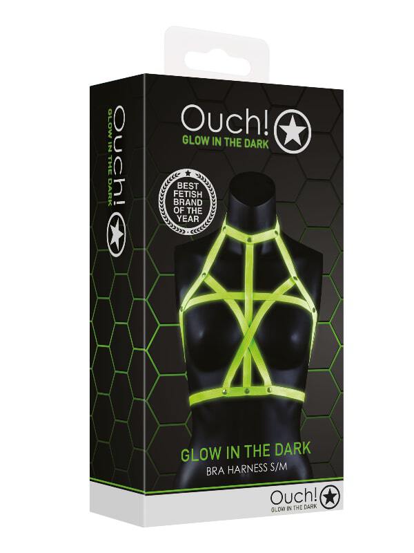 Harnais Soutien-Gorge Glow in the Dark Ouch BDSM Lingerie BDSM Oh! Darling