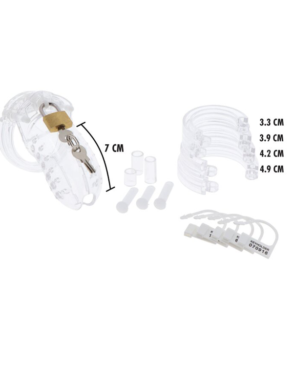 Cage acrylique 7cm BDSM Cage de chasteté Oh! Darling