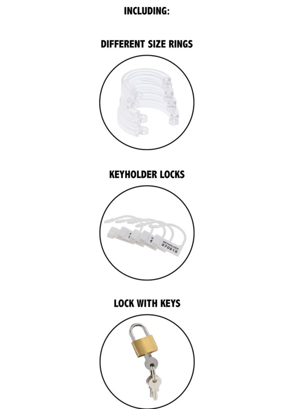 Cage acrylique 7cm BDSM Cage de chasteté Oh! Darling