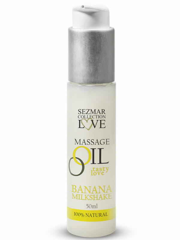 Huile de massage comestible Milkshake Banane Sezmar Bien-être Massage du corps Oh! Darling