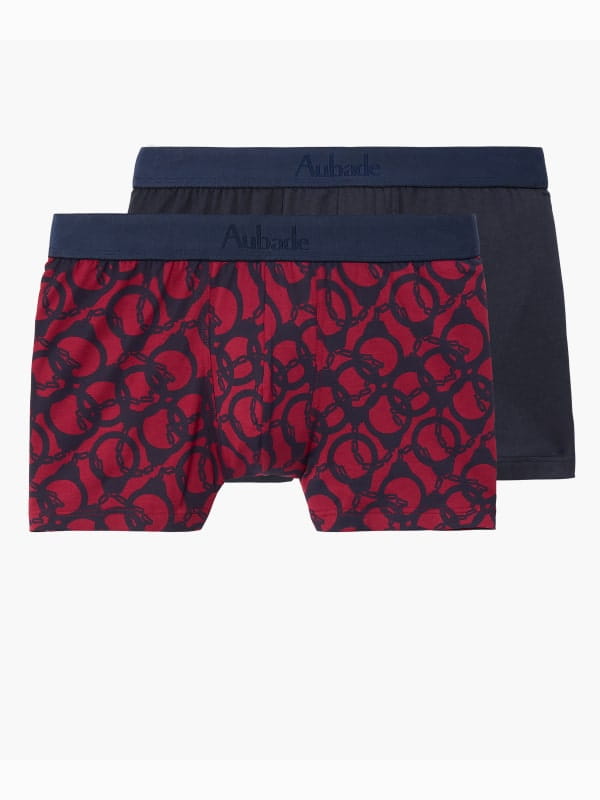 Lot de 2 boxers Menottes/Bleu Marine Aubade Lingerie Lingerie Homme Oh! Darling