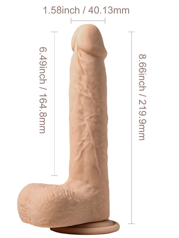 Luis dildo réaliste va-et-vient et connecté 22 cm Sextoys Sextoy réaliste Oh! Darling