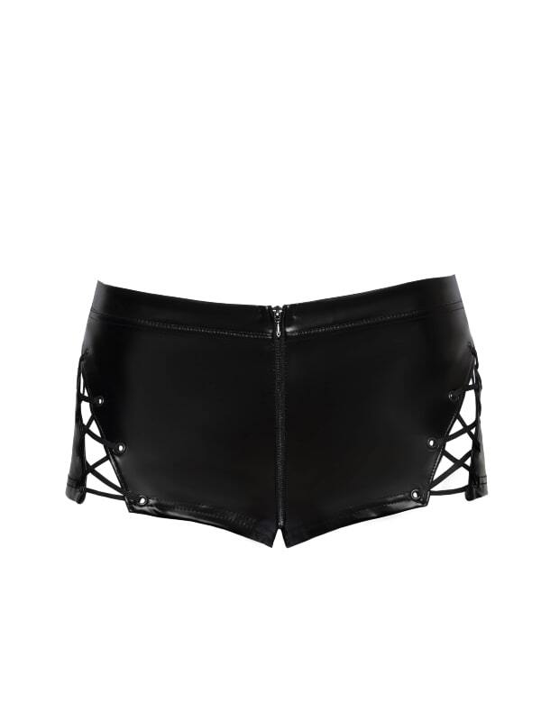 Mini Short F292 Noir Handmade Lingerie Strings & Culottes Oh! Darling