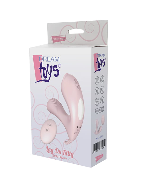Oeuf vibrant télécommandé Lay On Kitty Pleaser Dream Toys Sextoys Oeuf vibrant Oh! Darling