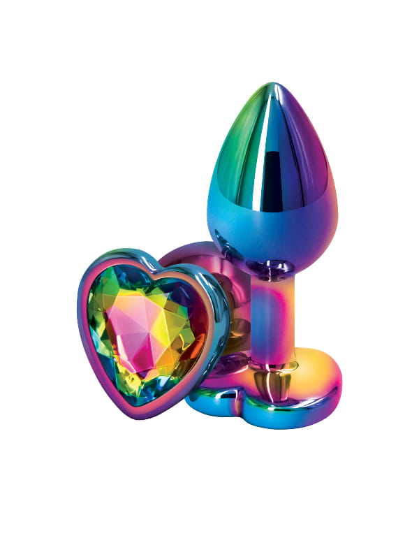 Plug anal bijou cœur multicolor S Rear Assets NS Novelties Sextoys Plug anal Oh! Darling