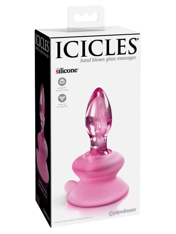 Plug ventouse en verre Icicles n°90 Pipedream Sextoys Sextoy en verre Oh! Darling