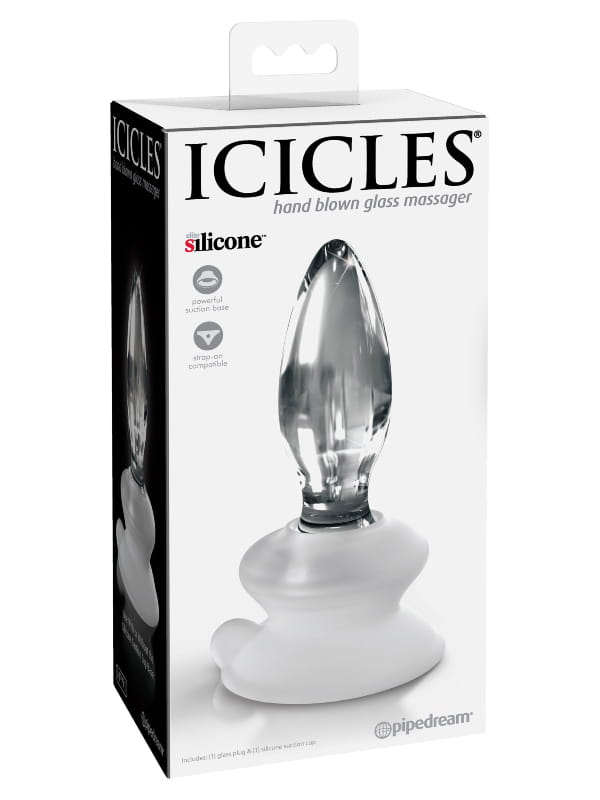 Plug ventouse en verre Icicles n°91 Pipedream Sextoys Sextoy en verre Oh! Darling