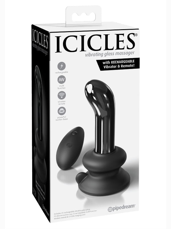 Plug vibrant télécommandé Icicles n°84 Pipedream Sextoys Vibromasseur anal Oh! Darling