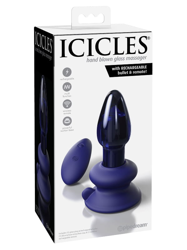 Plug vibrant télécommandé Icicles n°85 Pipedream Sextoys Vibromasseur anal Oh! Darling