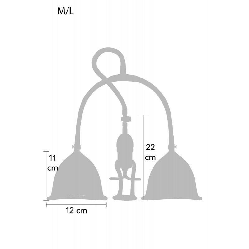 Pompe seins M/L Sextoys Pompes à clitoris, vulve et tétons Oh! Darling
