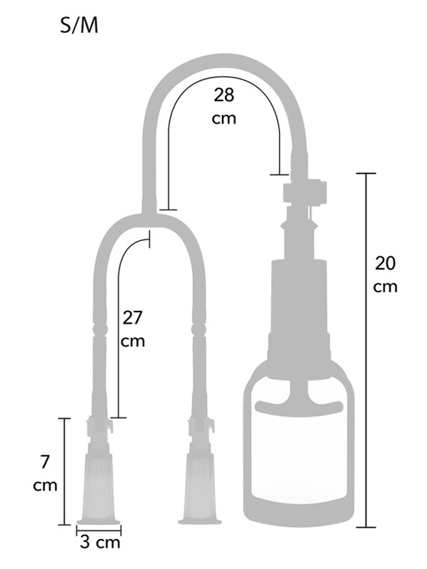 Pompe à tétons manuelle S/M Sextoys Pompes à clitoris, vulve et tétons Oh! Darling