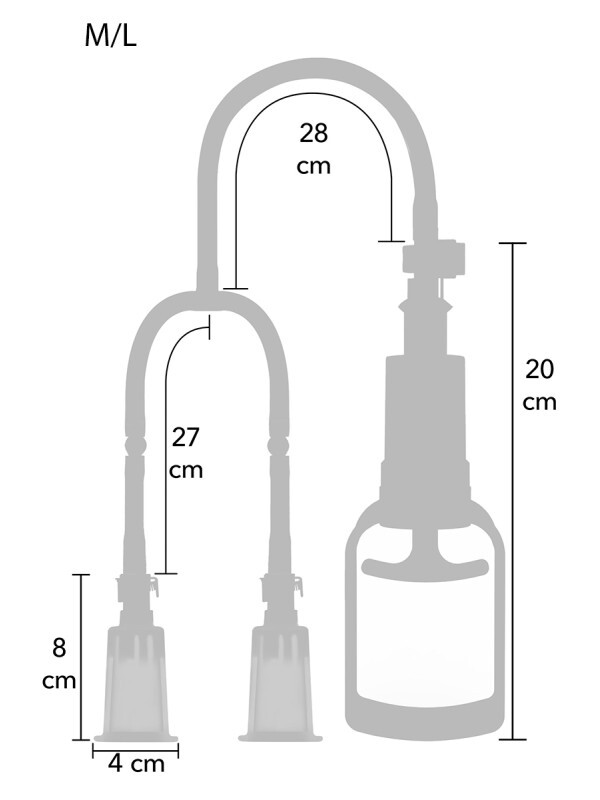 Pompe seins M/L Sextoys Pompes à clitoris, vulve et tétons Oh! Darling