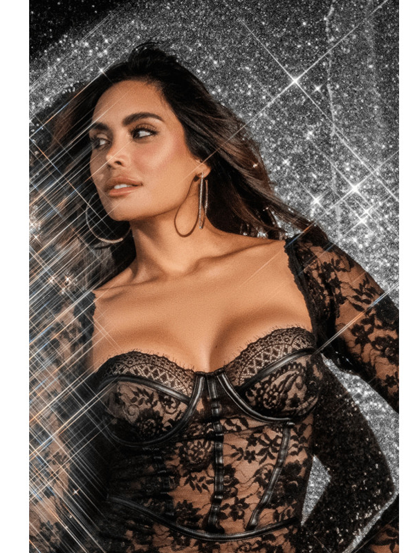 Robe Dentelle Noir Lingerie Lingerie Sexy Oh! Darling