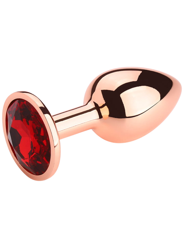 Rosebud Métal rosé & Pierre Rouge Oh! Sextoys Plug anal Oh! Darling