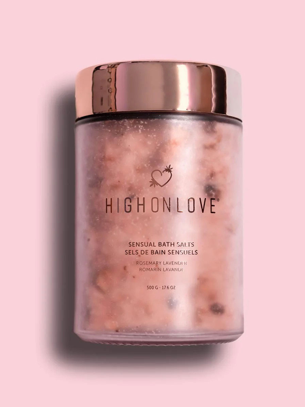 Sels de bain sensuels et pailletés HighOnLove Bien-être Massage du corps Oh! Darling