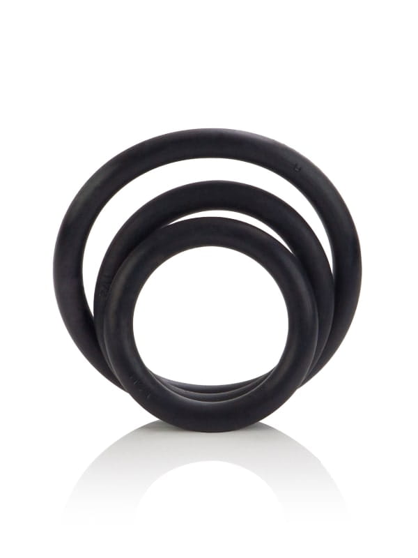 Set 3 cockrings Rubber Calexotics Sextoys Cockring - Gaine de pénis Oh! Darling