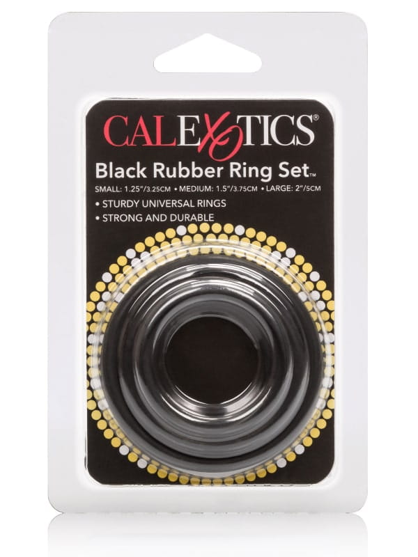 Set 3 cockrings Rubber Calexotics Sextoys Cockring - Gaine de pénis Oh! Darling