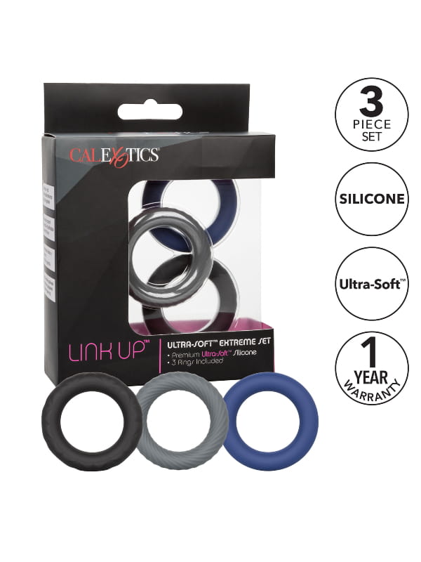 Set 3 Cockring Extreme Link Up Calexotics Sextoys Cockring - Gaine de pénis Oh! Darling