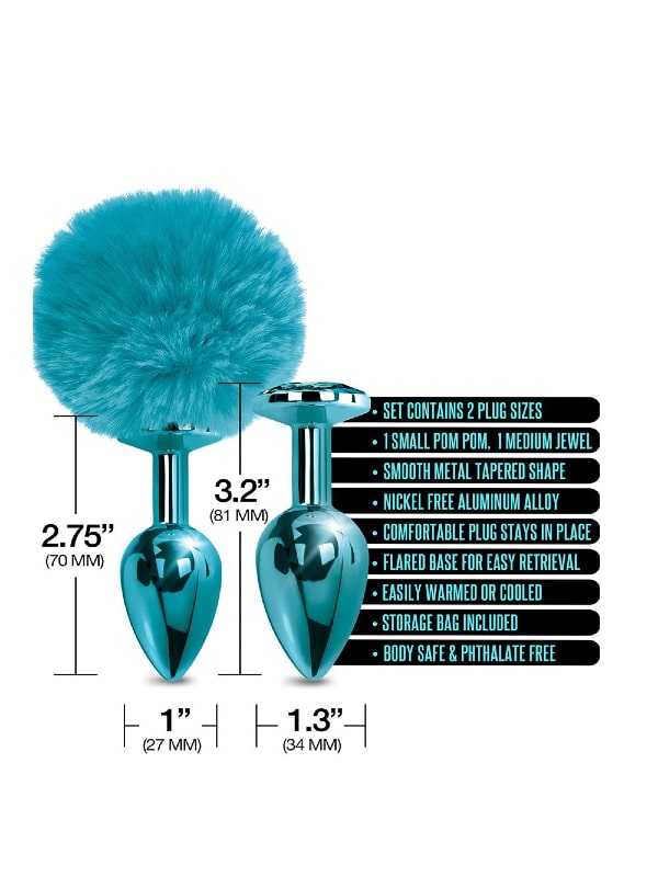 Set Plug Bijou/Pompom Nixie Sextoys Plug anal Oh! Darling