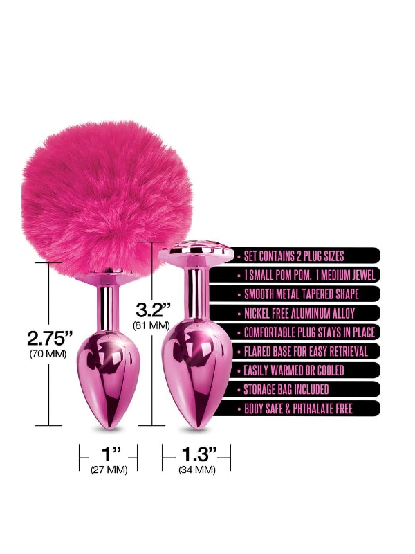 Set Plug Bijou/Pompom Nixie Sextoys Plug anal Oh! Darling