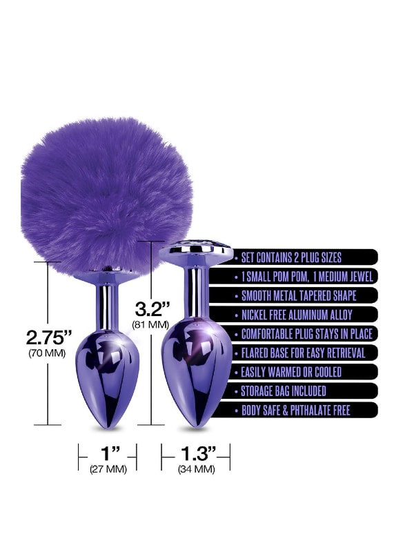 Set Plug Bijou/Pompom Nixie Sextoys Plug anal Oh! Darling