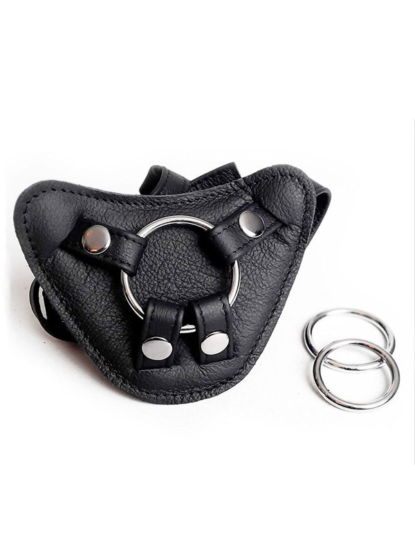 Harnais Strap-On en cuir avec plastron amovible The Sinners Sextoys Gode ceinture Oh! Darling