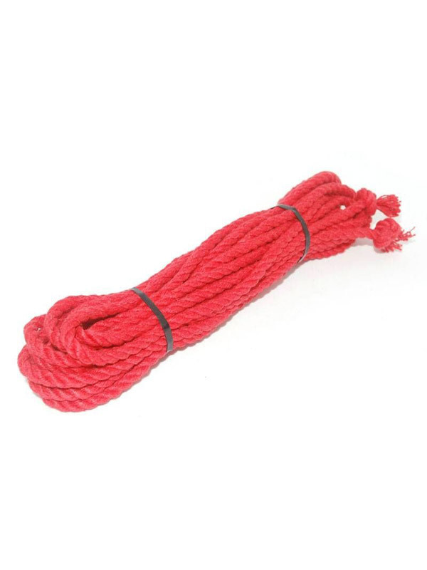 Corde naturelle rouge pour Shibari The Sinners 8M BDSM Kit d'attache Oh! Darling