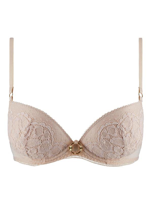 Soutien-Gorge Push-Up Illusion Fauve Thé Blanc Aubade Lingerie Soutiens-gorge Oh! Darling