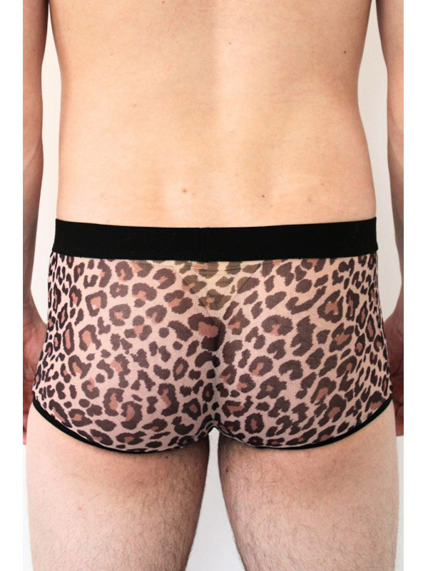 Shorty resille Léopard Marron Lingerie Lingerie Homme Oh! Darling