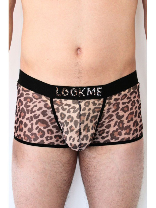 Shorty resille Léopard Marron Lingerie Lingerie Homme Oh! Darling