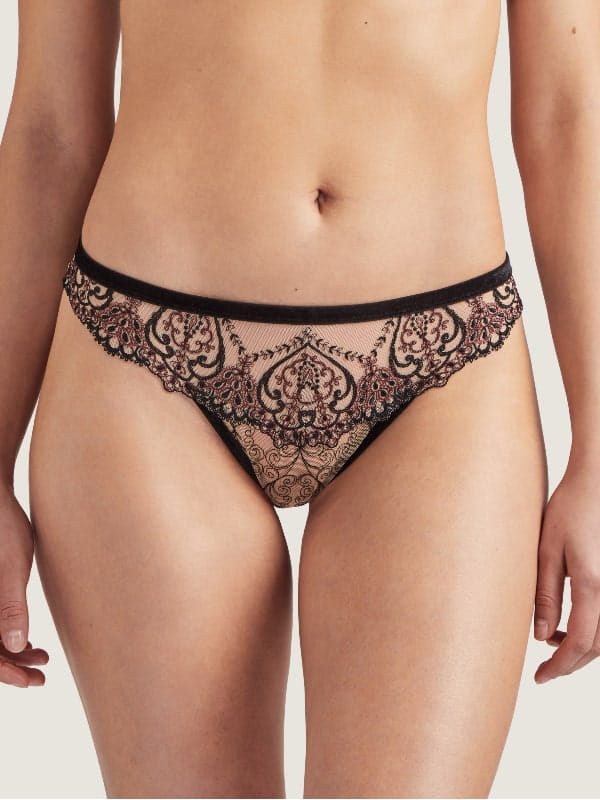 Tanga Cœurs enlacés Aubade Lingerie Strings & Culottes Oh! Darling