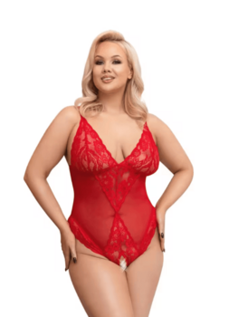 Body Dentelle Rouge 2XL Lingerie Body Oh! Darling