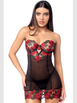 Nuisette Rose et Noir Lingerie Lingerie Sexy Oh! Darling