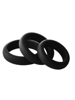 Cockrings Set Noir Sextoys Cockring - Gaine de pénis Oh! Darling