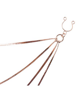 Bijou Pinces tétons avec 4 chainettes rose doré Lingerie Accessoires Oh! Darling