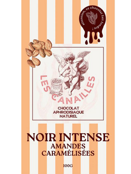 Chocolat Noir intense amandes Caramelisées Aphrodisiaque Chocolat Noir Aphrodisiaque Oh! Darling