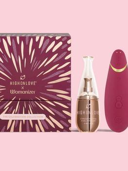 Coffret Célébration avec Womanizer Premium 2 et O'Gel stimulant Les marques sexy High On Love Oh! Darling