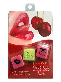 Dés Glow in the Dark Oral Sex Cul'turel Jeu coquin Oh! Darling