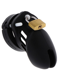 Cage de Chasteté en Silicone Noire S 5,5 cm BDSM Cage de chasteté Oh! Darling