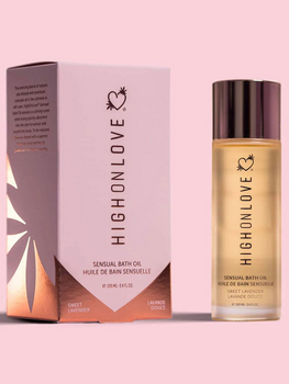 Huile de bain sensuelle HighOnLove lavande 100 ml Bien-être Massage du corps Oh! Darling