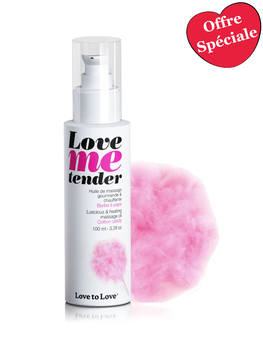 Huile de massage chauffante Barbe à Papa Love me Tender Bien-être Massage du corps Oh! Darling