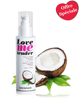 Huile de massage chauffante Noix de Coco Love me Tender Bien-être Massage du corps Oh! Darling