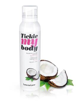 Mousse de massage crépitante Noix de coco Tickle my Body Bien-être Massage du corps Oh! Darling