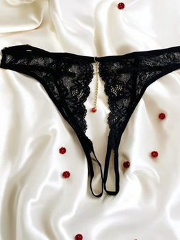 String Bijou Couleur et Chaine Dorée Noir Les marques sexy Be Lily by Look Me Oh! Darling