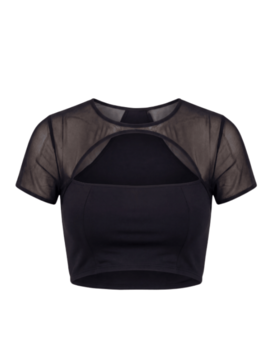 Top Court Noir Les marques sexy Be Lily by Look Me Oh! Darling